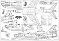 PLS-72019 1/72 Чертежи Бериев Бе-10 реактивный гидросамолет - летающая лодка (один двухсторонний лист формата А2)