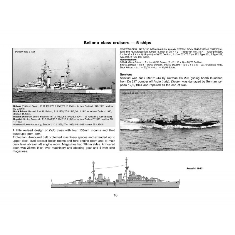 NPR-012 Navypedia Reference 1.2. Ships of the Second World War. Royal Navy and Commonwealth. Part.2. British Light Cruisers and Pre-WWII Destroyers (иллюстрированный  справочник, на английском языке)