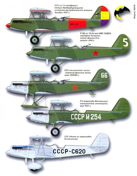 AKL-SP001 Авиаколлекция Специальный выпуск 2005 №1 Семейство самолетов Р-5 (Автор - В. Котельников)